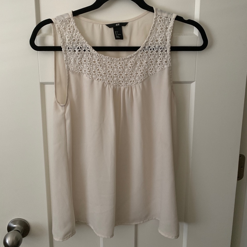 Cream H&M blouse